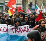 Prancūzijos darbo rinkos reformos įžiebė naujus protestus
