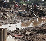 Indonezijoje potvyniai sukėlė nuo&scaron;liaužas