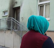 Sprogimai Dresdene prie mečetės ir kongresų centro