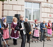 Vokietijos vienybės dieną Vilnius Vokiečių gatvę papuo&scaron;ė užra&scaron;u &ndash; &bdquo;Deutsche Stra&szlig;e&ldquo;