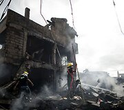 Gaisras fejerverkų krautuvėlėse Filipinuose