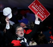 Amerikiečiai &scaron;venčia Donaldo Trumpo pergalę prezidento rinkimuose