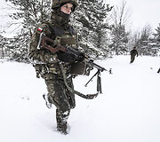 Lenkijos karių treniruotės pratyboms &bdquo;Mū&scaron;is mieste&ldquo; komplekse &Scaron;venčionių rajone