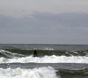 Banglentininkai gaudė bangas Melnragėje