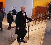 Donaldas Trumpas dienra&scaron;čio &bdquo;The New York Times&ldquo; redakcijoje