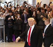 Donaldas Trumpas dienra&scaron;čio &bdquo;The New York Times&ldquo; redakcijoje