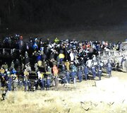 &Scaron;iaurės Dakotoje, spaudžiant &scaron;alčiui, protestuotojai vaikyti vandens patrankomis