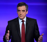 Francois Fillono ir Alaino Juppe debatai