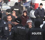 Bulgarijos pabėgėlių stovykloje migrantai susirėmė su policija