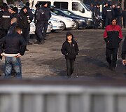 Bulgarijos pabėgėlių stovykloje migrantai susirėmė su policija