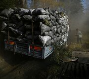 Ba&scaron;čadų kalnuose medžio anglies gamyboje dirbantys lenkai