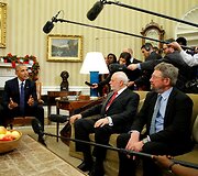 Obama pasveikino Nobelio premijos laureatus &bdquo;migrantus&ldquo;