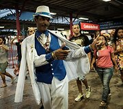 Linksmybėmis traukinyje Brazilijoje paminėtas sambos &scaron;okio 100 metų jubiliejus