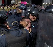 Taksistų protestas Meksikoje