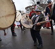 Naujų metų pradžios me&scaron;kų &scaron;okis Rumunijoje