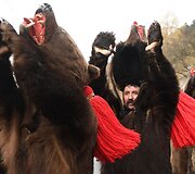 Naujų metų pradžios me&scaron;kų &scaron;okis Rumunijoje
