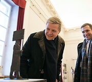 Paminklo dr. Jonui Basanavičiui projektinių darbų apžiūra