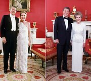 Ronaldas ir Nancy Reaganai per 1981 m. ir 1985 m. inauguracijas