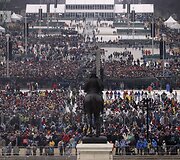 Žmonės renkasi į Donaldo Trumpo inauguraciją  Va&scaron;ingtone