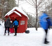 Kanadiečiai Kvebeko mi&scaron;ke i&scaron;liejo 13 km kelią pačiūžoms