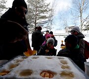 Kanadiečiai Kvebeko mi&scaron;ke i&scaron;liejo 13 km kelią pačiūžoms