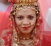 Masinė vestuvių ceremonija Indijoje