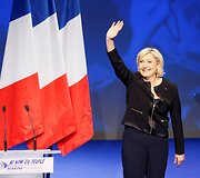Marine Le Pen savaitgalį oficialiai pradėjo rinkimų kampaniją