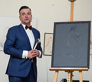 Lietuvos dailininkų sąjungos &bdquo;Slaptosios pie&scaron;iančiųjų draugijos&rdquo; narių pie&scaron;inių parodą &bdquo;AKTAI&rdquo;