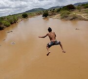 Brazilijos Kampina Grande do Sulio miestą kankina sausra
