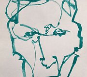 A.G.Gataveckai, Autoportretas homonimas, 42x29.5 