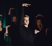 Vilniaus mažojo teatro aktoriai rengiasi spektaklio &bdquo;Fantazijus&ldquo; premjerai