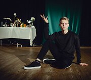 Vilniaus mažojo teatro aktoriai rengiasi spektaklio &bdquo;Fantazijus&ldquo; premjerai