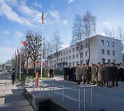 Generolo Jono Žemaičio Lietuvos karo akademijoje įvyko akademijos vir&scaron;ininko pasikeitimo ceremonija