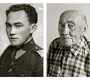 &Scaron;imtamečių portretai &scaron;alia jaunystės nuotraukų