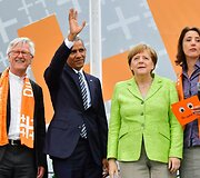 Merkel ir Obama surengė  vie&scaron;ą diskusiją Berlyne