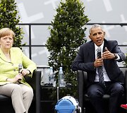 Merkel ir Obama surengė  vie&scaron;ą diskusiją Berlyne