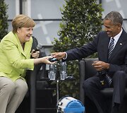 Merkel ir Obama surengė  vie&scaron;ą diskusiją Berlyne