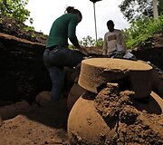 Stadiono statybvietėje Nikaragvoje rasti daugiau nei 1000 metų senumo artefaktai