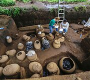 Stadiono statybvietėje Nikaragvoje rasti daugiau nei 1000 metų senumo artefaktai