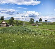 Kaimo Slovėnijoje peizažas