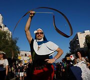 Jeruzalėje tūkstančiai žmonių dalyvavo homoseksualų parade