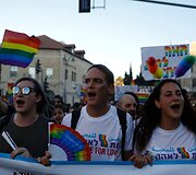 Jeruzalėje tūkstančiai žmonių dalyvavo homoseksualų parade