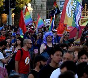 Jeruzalėje tūkstančiai žmonių dalyvavo homoseksualų parade