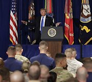 JAV prezidento Donaldo Trumpo kalba