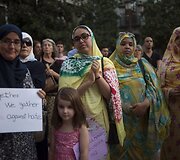 Ispanijoje po atakų musulmonai protestavo prie&scaron; antiislami&scaron;kus nusikaltimus
