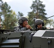 Portugalijos prezidentas susitiko su Lietuvoje dislokuotais portugalų kariais
