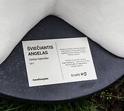Vilniaus Misionierių sodų parke atidengta unikali &Scaron;viečiančio angelo skulptūra