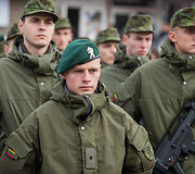 Motorizuotosios pėstininkų brigados &bdquo;Žemaitija&ldquo; &scaron;auktinių priesaika