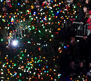 Kalėdų eglės įžiebimas Niujorko Rockefellerio centre