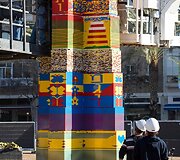 Auk&scaron;čiausias (36 m) LEGO kaladėlių statinys pasaulyje i&scaron;kilo Tel Avive